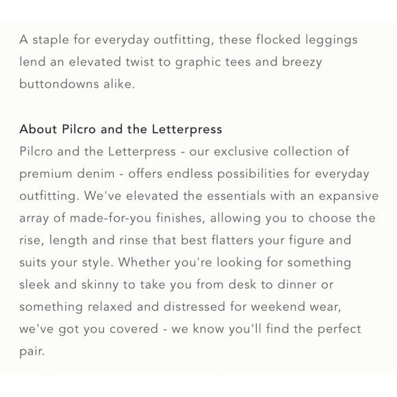 - Anthropologie Pilcro Flocked High-Rise Leggings/Pants NWT SZ 18W - Picture 12 of 16